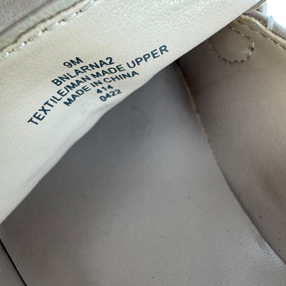 New Bandolino Larna Women Tan Braided Almond Toe Slip On Flat Loafer Size 9M - Picture 4 of 10